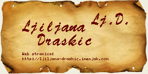 Ljiljana Draškić vizit kartica